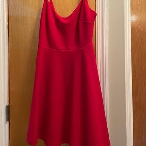 Red cocktail dress